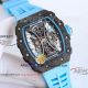 swiss replica Richard Mille RM 53-01 Tourbillon Pablo Mac Donough carbon fiber blue strap watch (4)_th.jpg